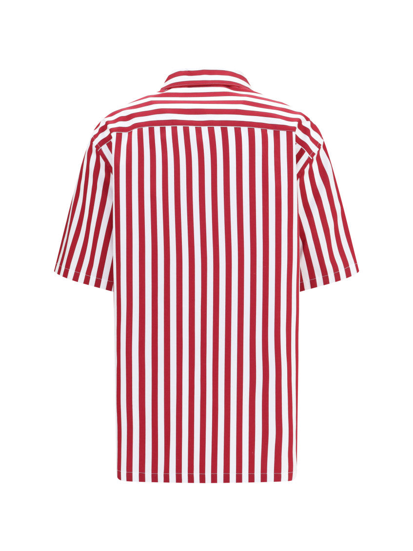 Red Oversized Striped Shirt 2