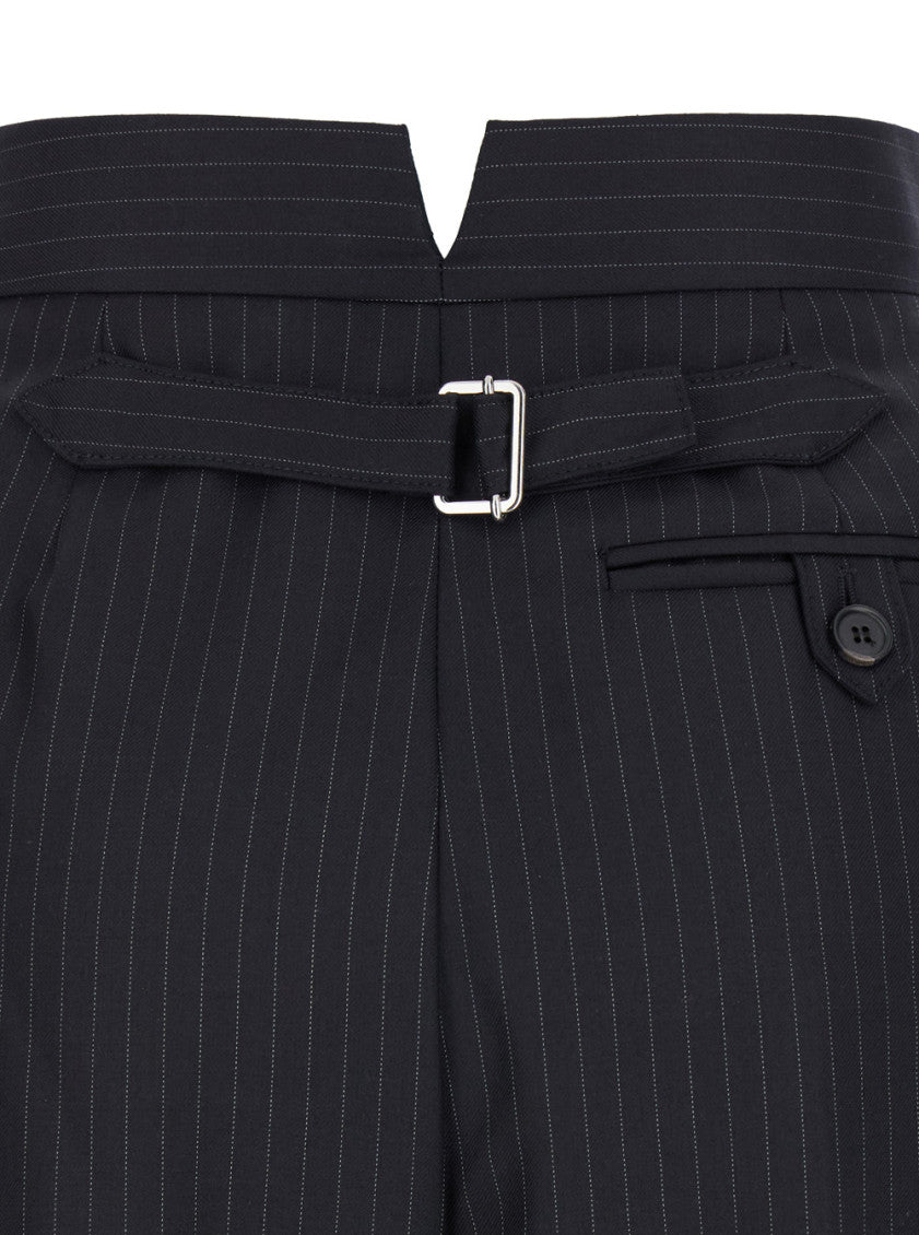 Blue High Waist Pants 3