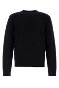 Navy Blue Wool Blend Sweater 1