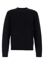 Navy Blue Wool Blend Sweater 1