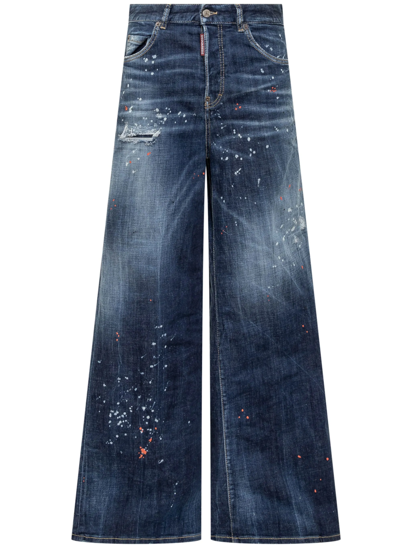 Blue Distressed Jeans 1