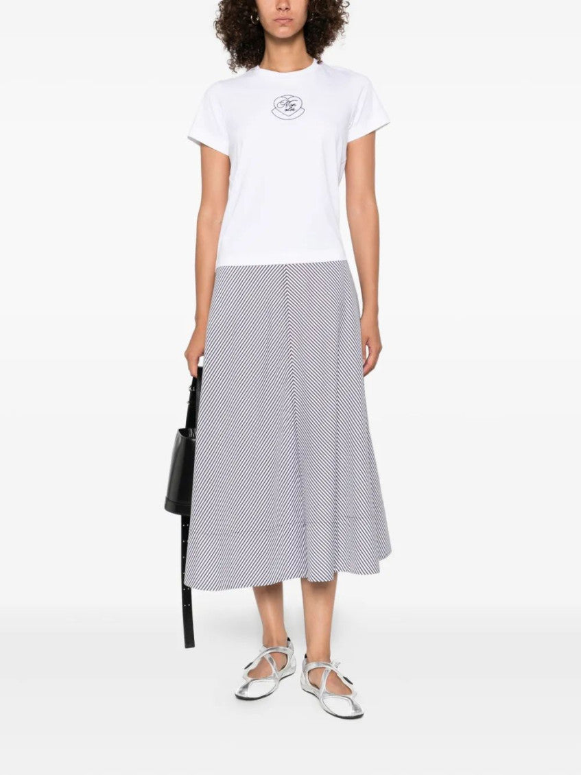 White Crew Neck T-Shirt 2