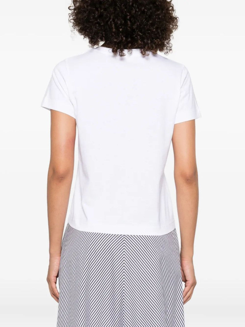 White Crew Neck T-Shirt 3
