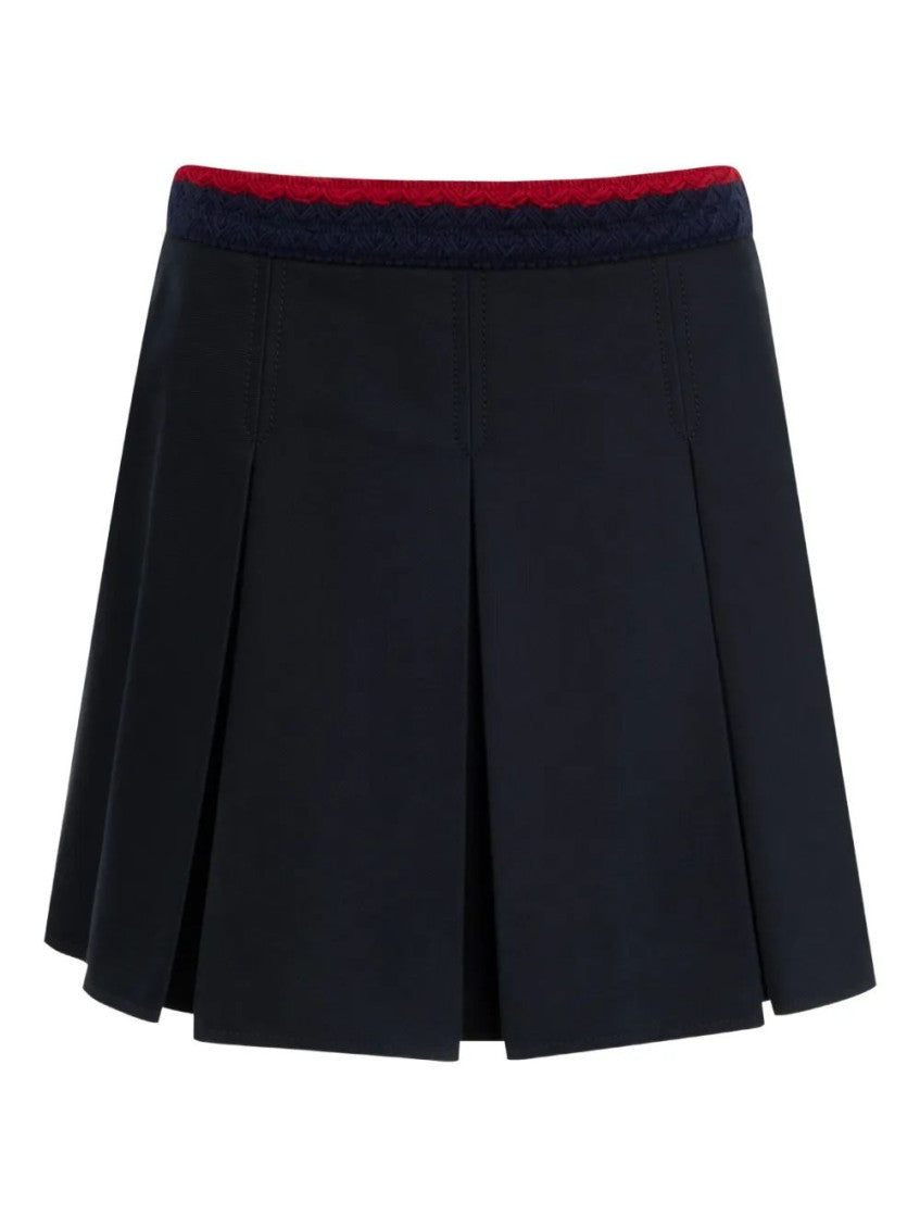 Navy Blue Cotton Skirt 2