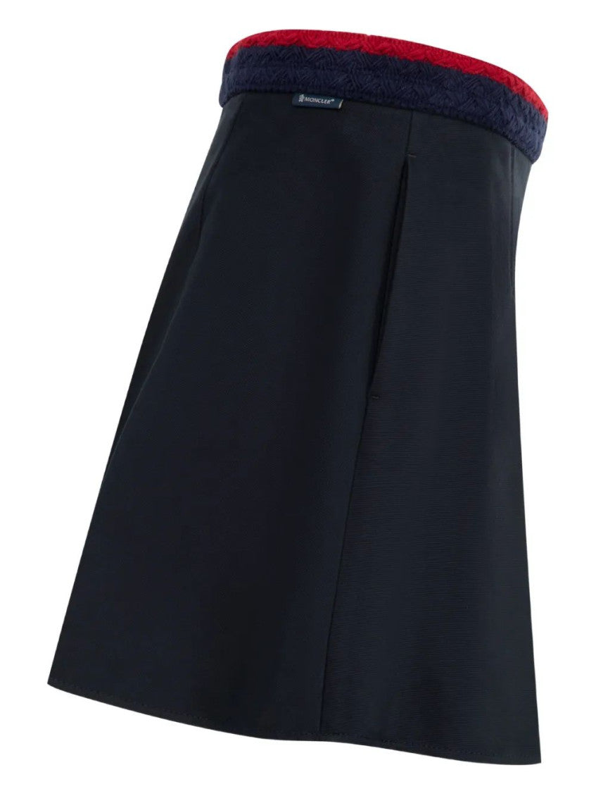 Navy Blue Cotton Skirt 3