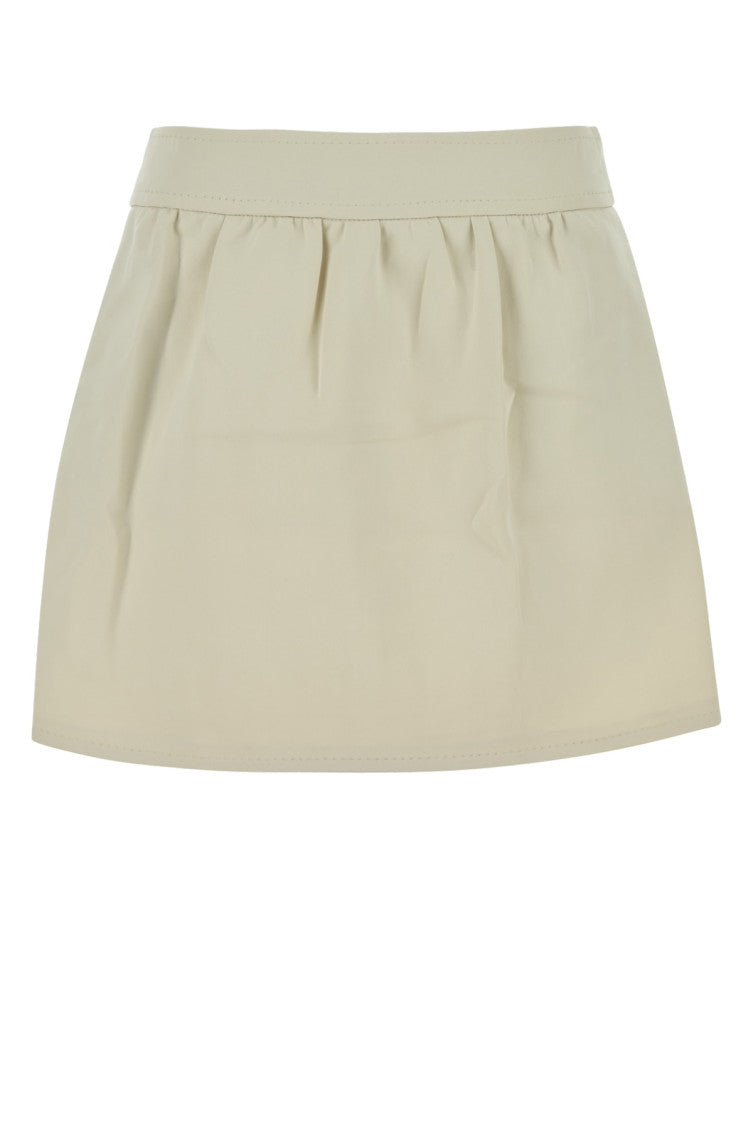 Beige Jersey Skirt 1