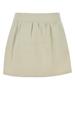 Beige Jersey Skirt 1