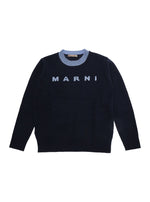 Boys Blue Logo Sweater 1
