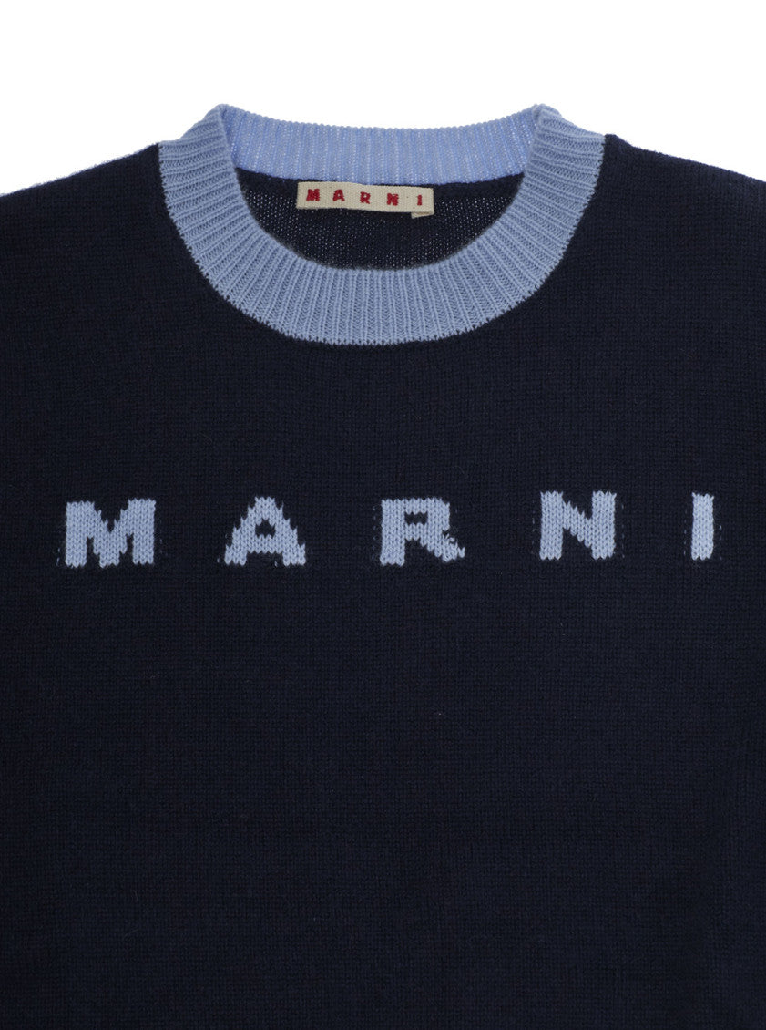 Boys Blue Logo Sweater 3