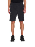 Black Regular Solid Shorts 1