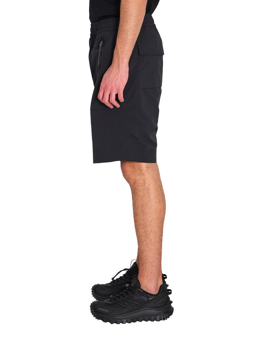 Black Regular Solid Shorts 2