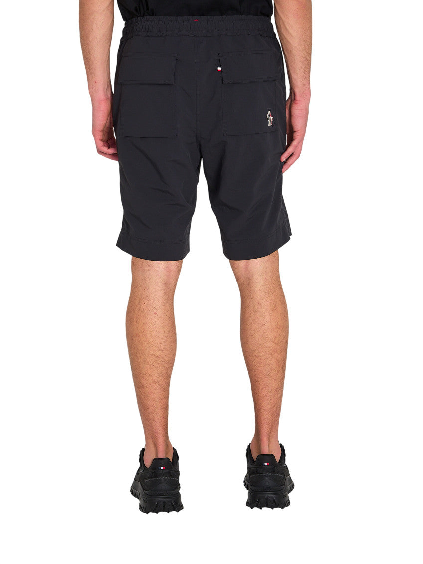 Black Regular Solid Shorts 3