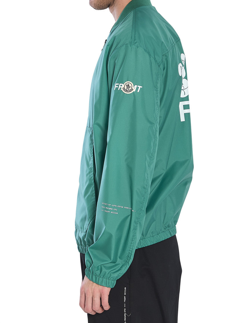 Green Logo Bomber Jacket 2