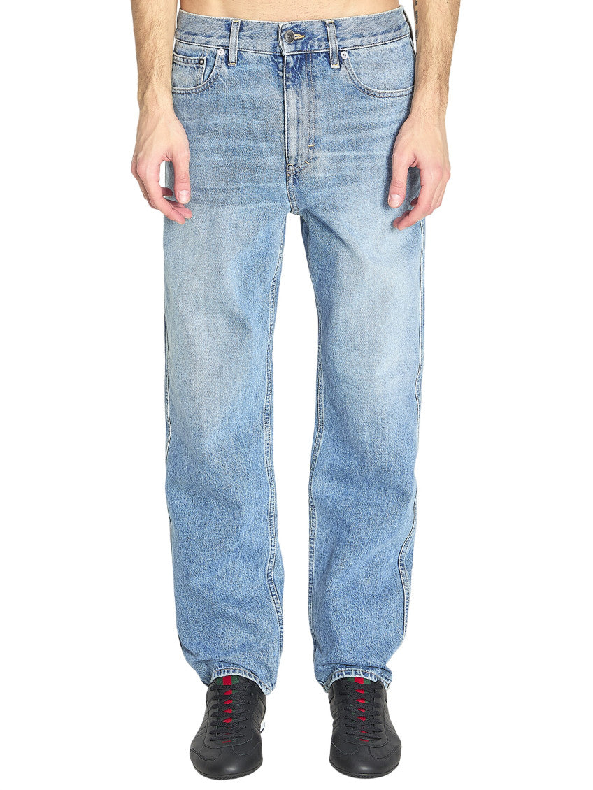Light Blue Mid Rise Jeans 1