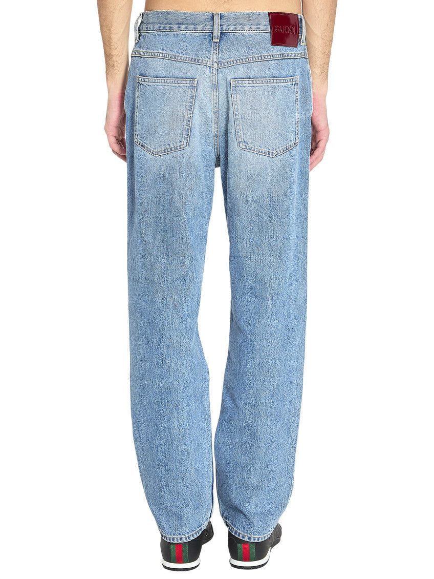 Light Blue Mid Rise Jeans 3