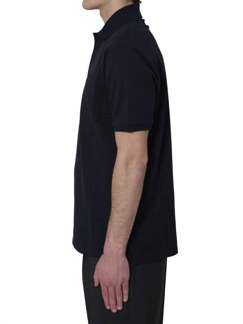 Dark Blue Shirt Collar Polo 2
