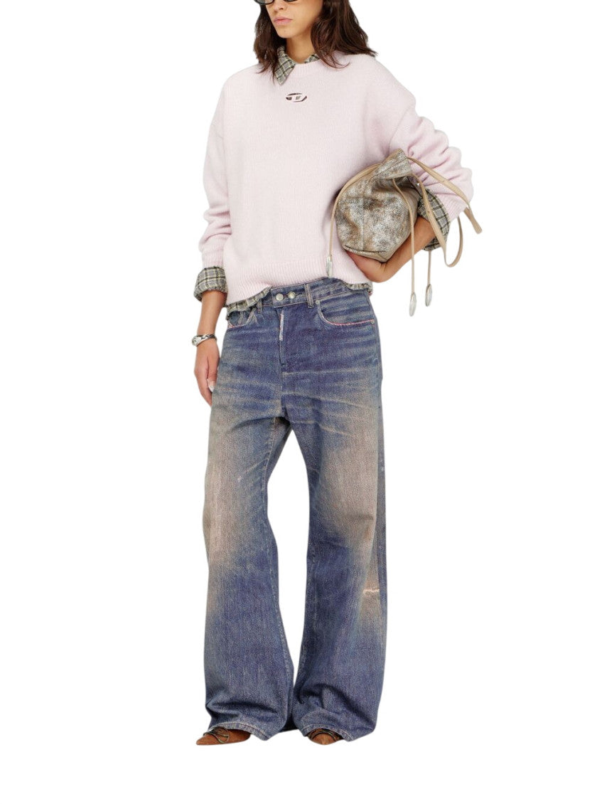 Light Pink Logo Crew Neck Sweater 2
