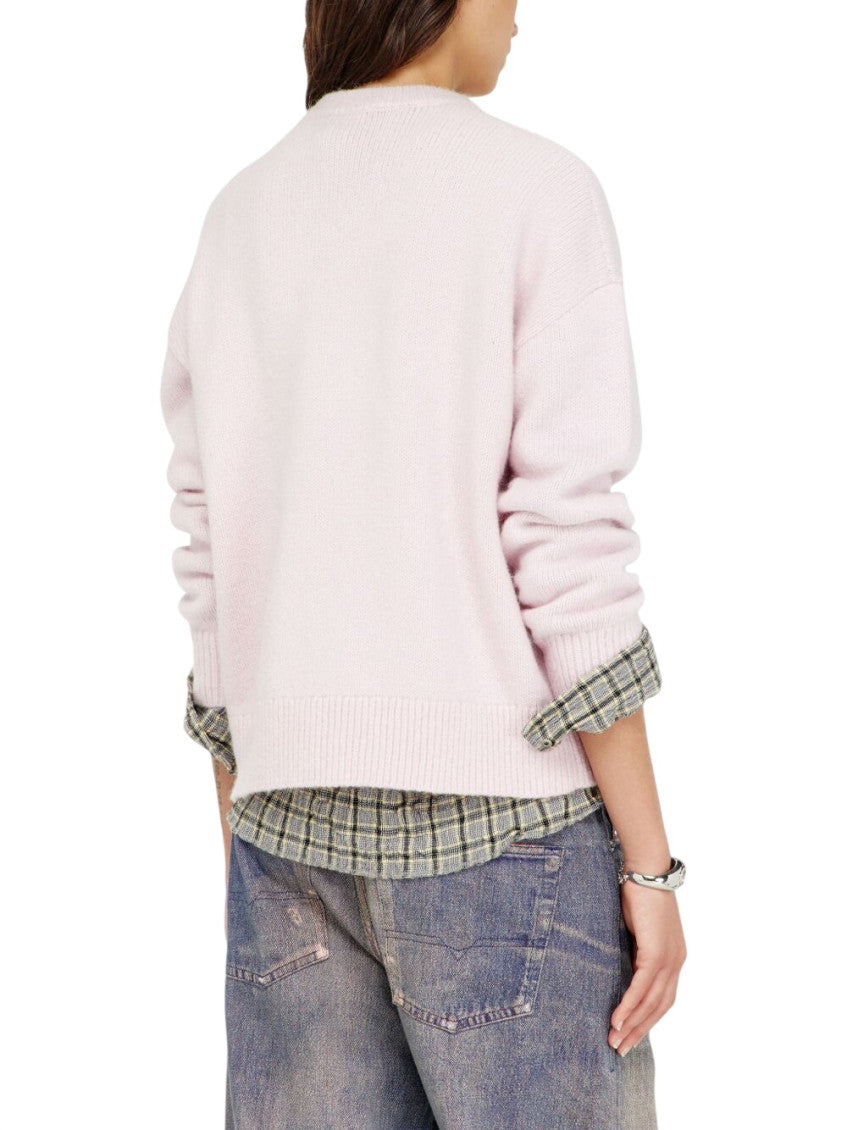 Light Pink Logo Crew Neck Sweater 3