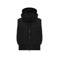 Black Solid Hood Jacket 1