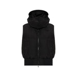 Black Solid Hood Jacket 1