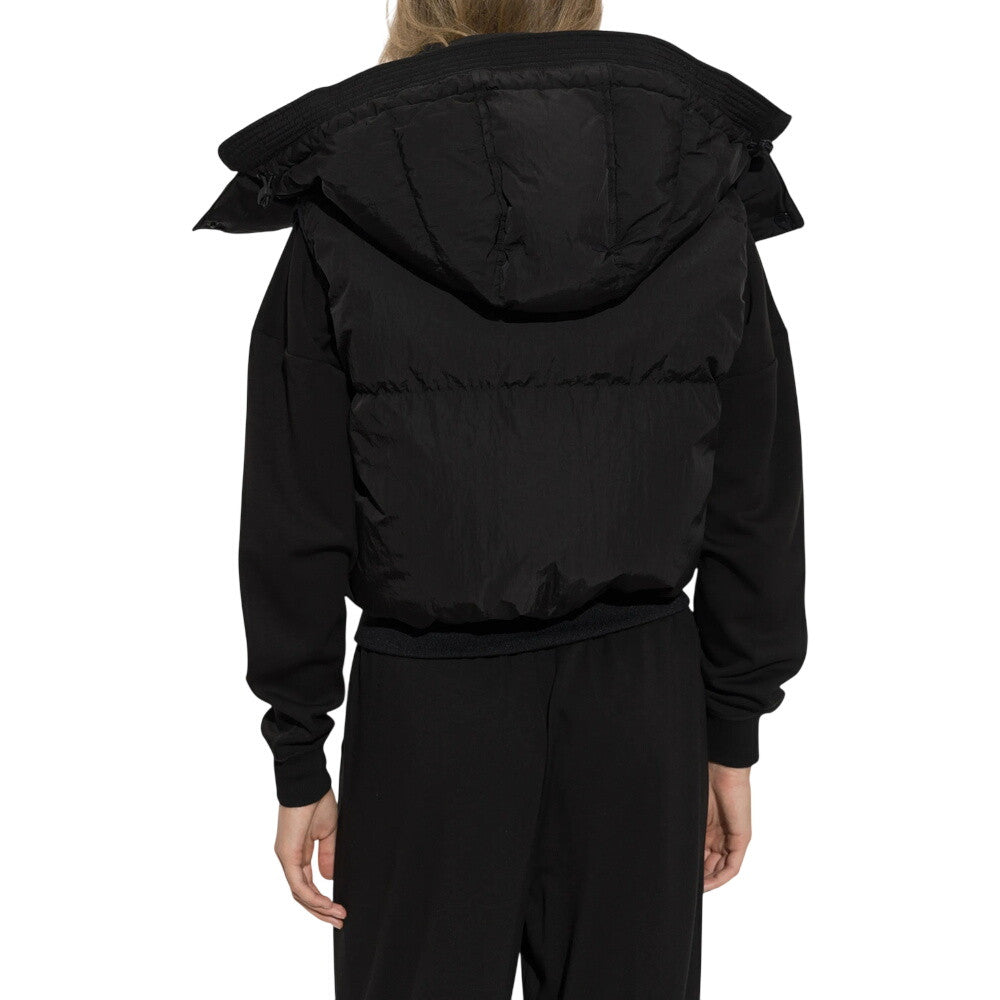 Black Solid Hood Jacket 3