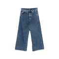Blue Flared High Rise Jeans 1