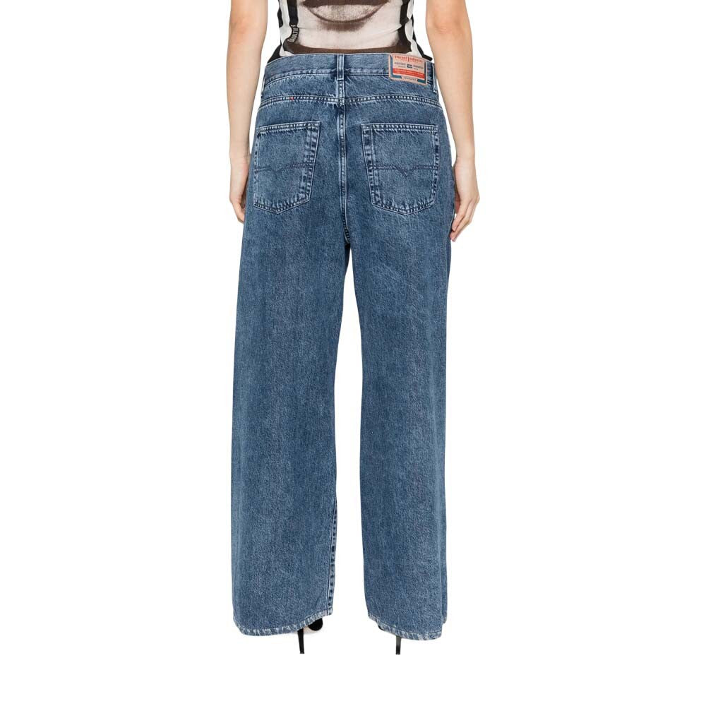 Blue Flared High Rise Jeans 2