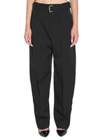 Black Tapered Pleated Pants 1
