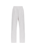 White Cotton Solid Activewear 1