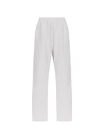 White Cotton Solid Activewear 1