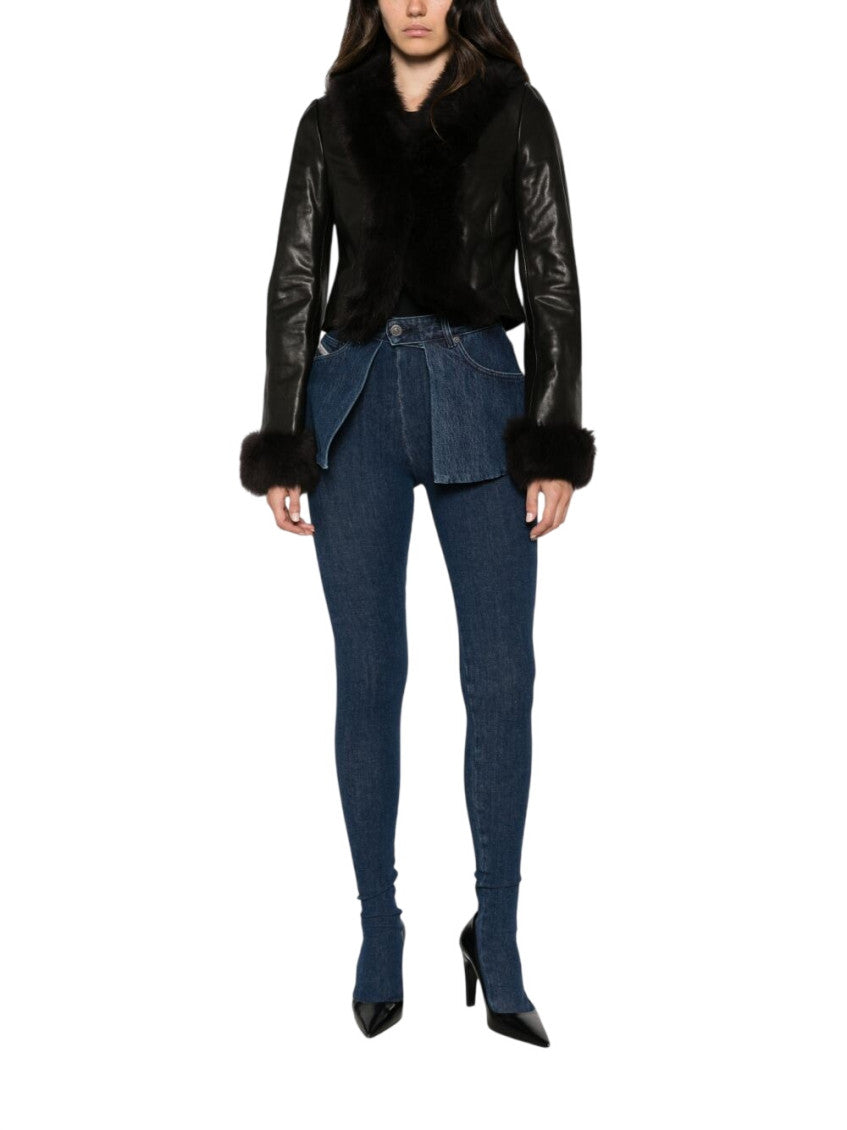 Navy Skinny High Rise Jeans 1
