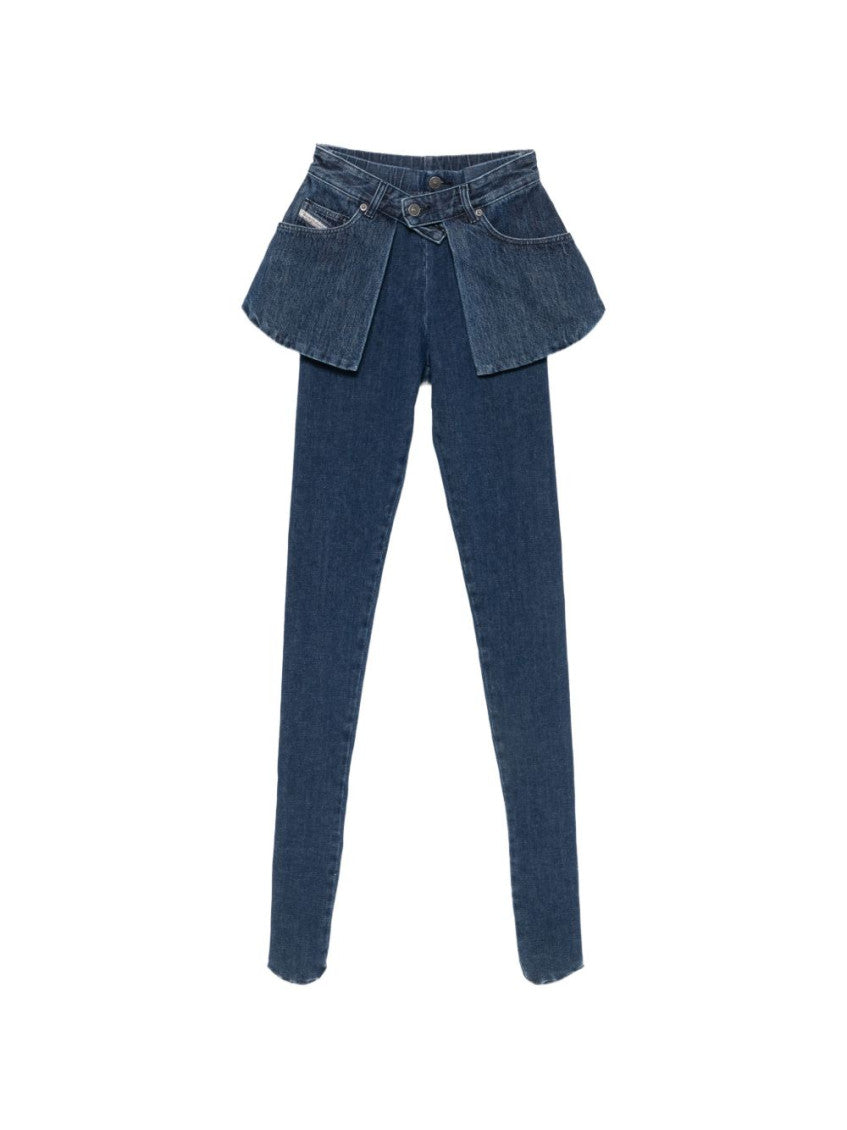 Navy Skinny High Rise Jeans 2