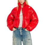 Red Mock Collar Jacket 1
