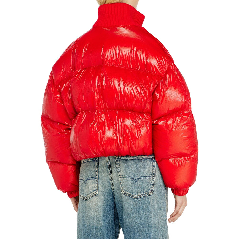 Red Mock Collar Jacket 2