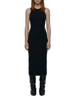 Black Crew Neck Midi Dress 1