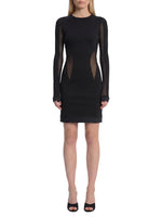Black Crew Neck Mini Dress 1