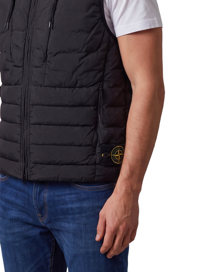 Black Quilted Sleeveless Jacket 3