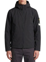 Black Solid Hood Jacket 1