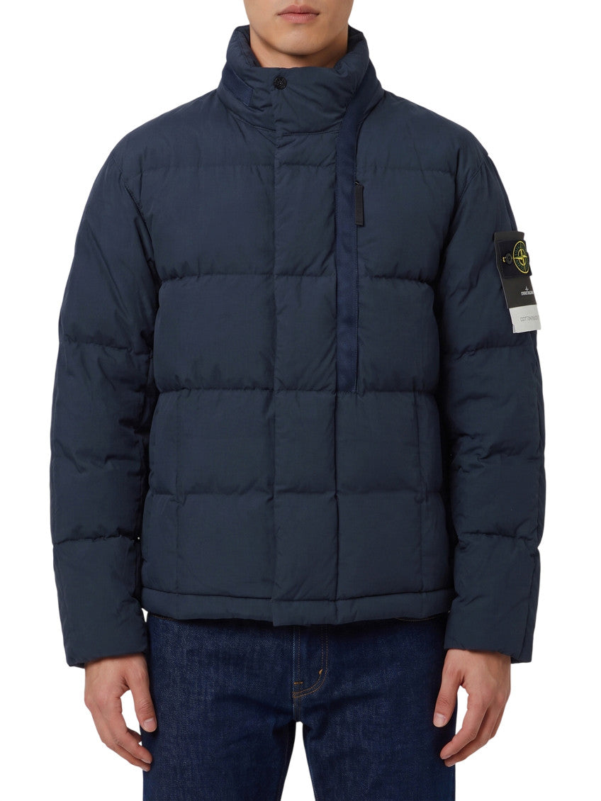 Navy Blue Quilted Jacket 1