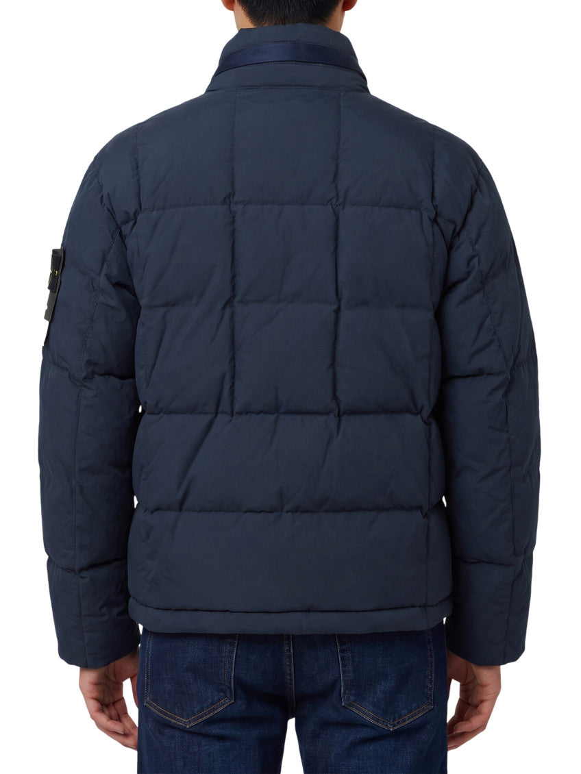Navy Blue Quilted Jacket 2