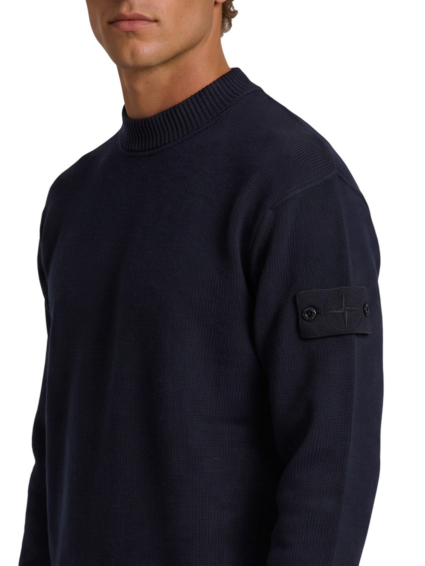 Navy Blue Crew Neck Sweater 3