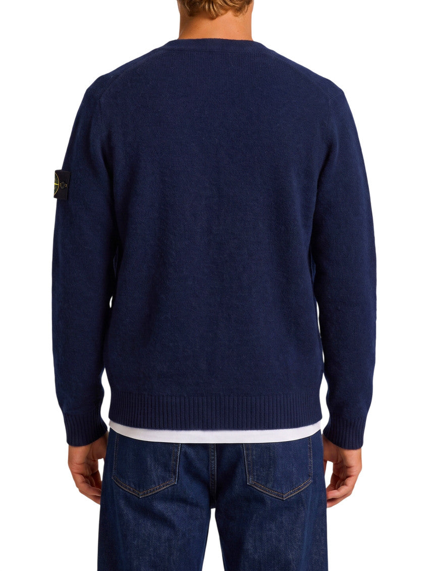 Navy Blue V Neck Cardigan 2
