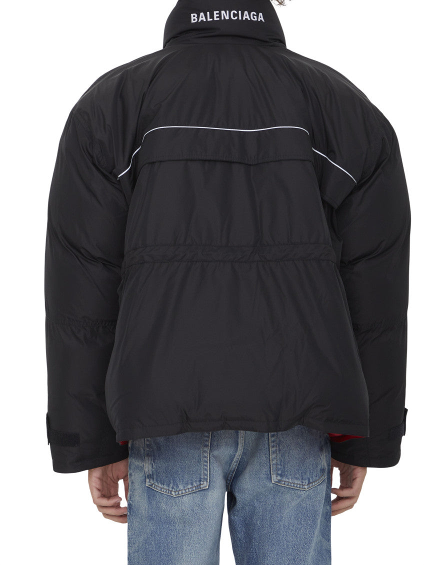 Black Solid Parka Jacket 3