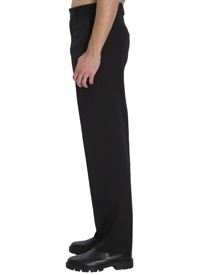 Black Flat Front Trousers 2