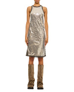 Silver Embellished Round Dress 1