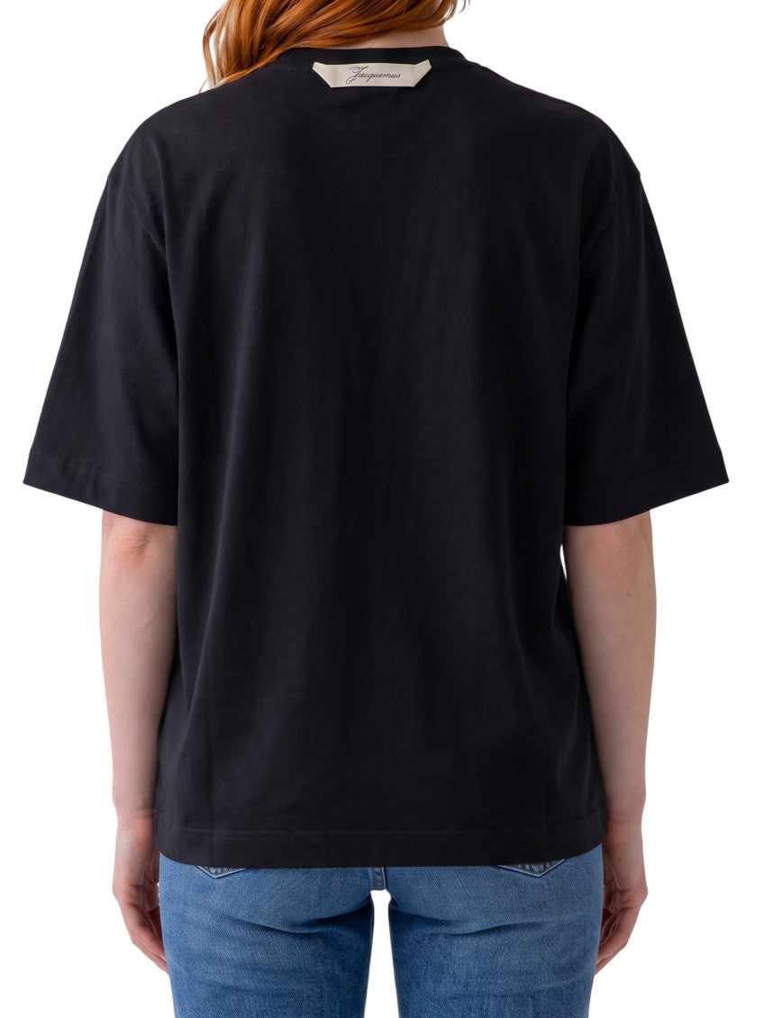 Black Crew Neck T-Shirt 2