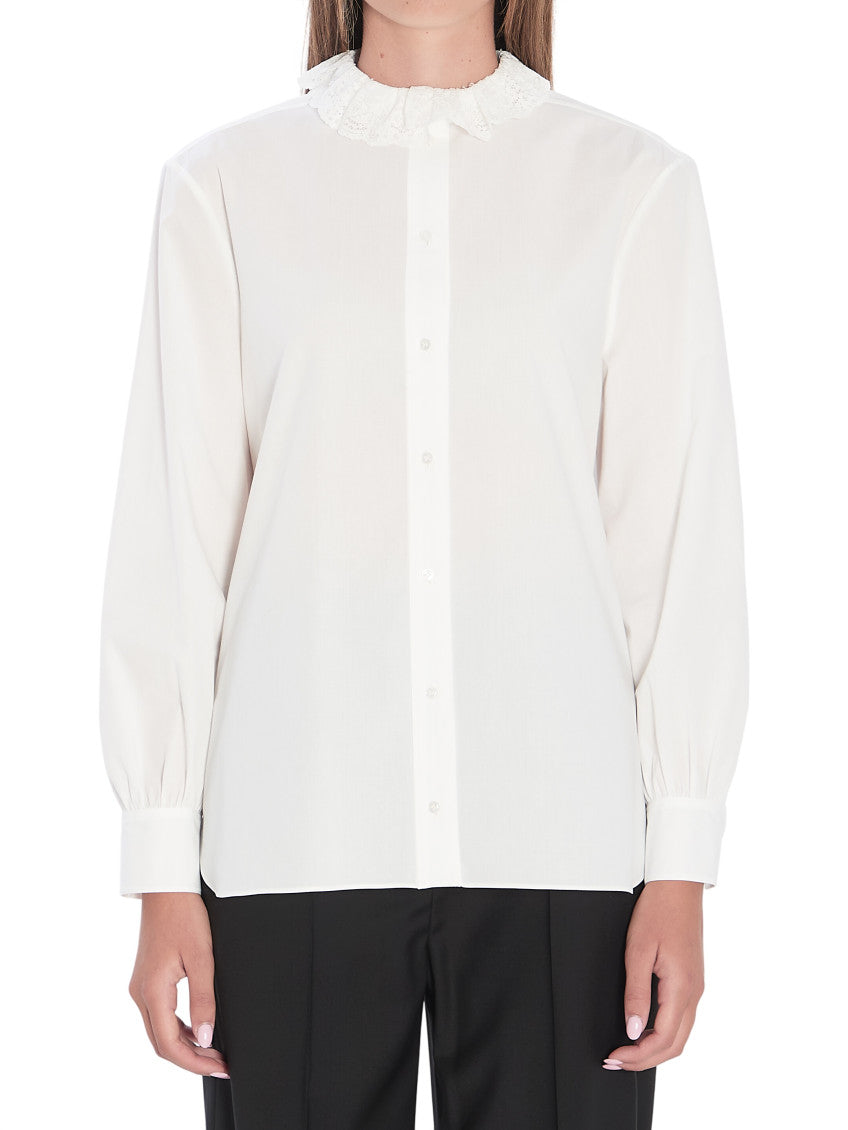 White Regular Solid Shirt 1
