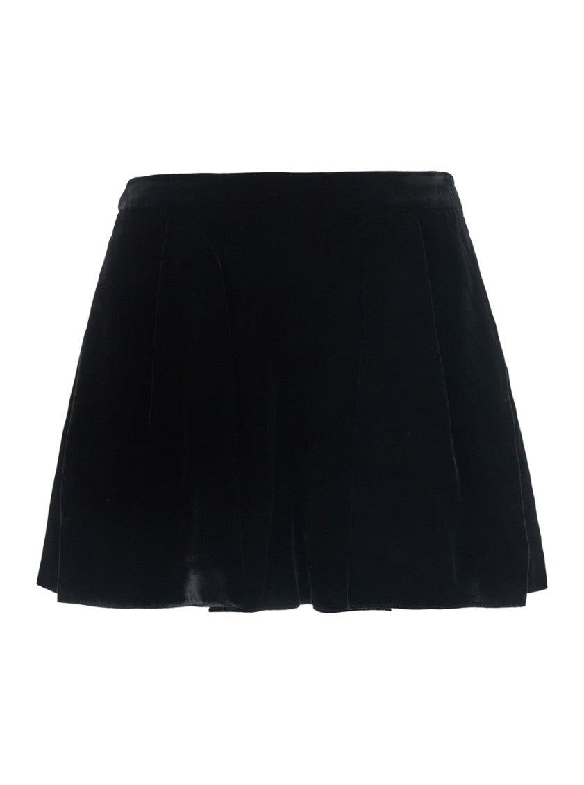 Black Solid Shorts 1