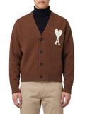 Brown V Neck Cardigan 1