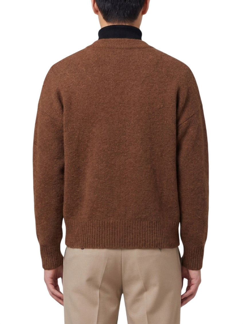 Brown V Neck Cardigan 3